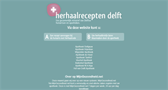 Desktop Screenshot of herhaalreceptendelft.nl